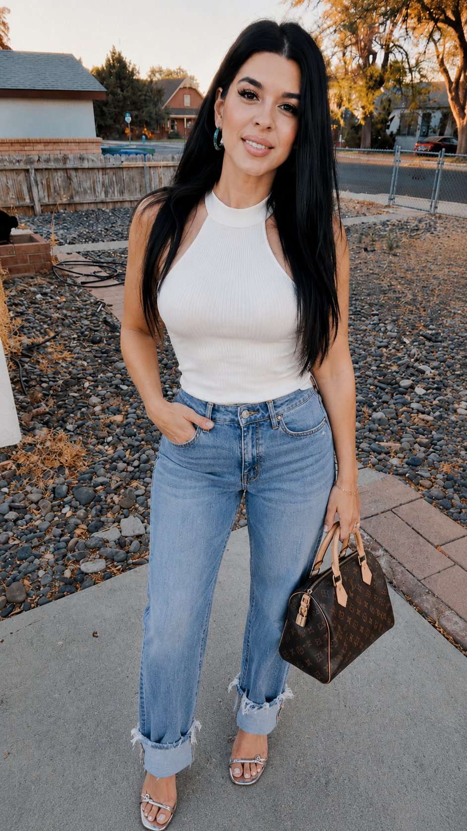 Champagne Cowgirl Straight Jeans