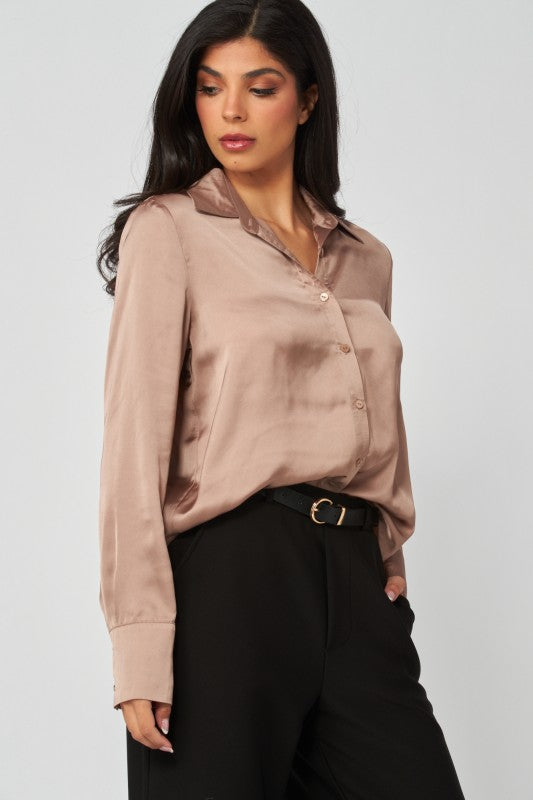 Satin sunset blouse